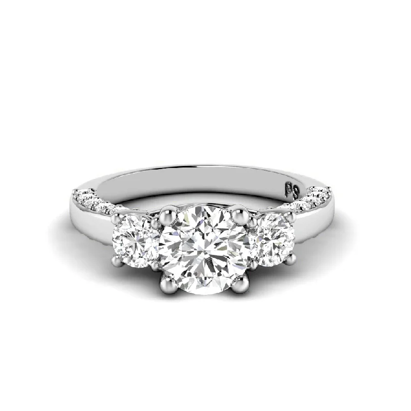 Braided Shank Engagement Rings1.25-2.40 CT Round Cut Diamonds - Engagement Ring