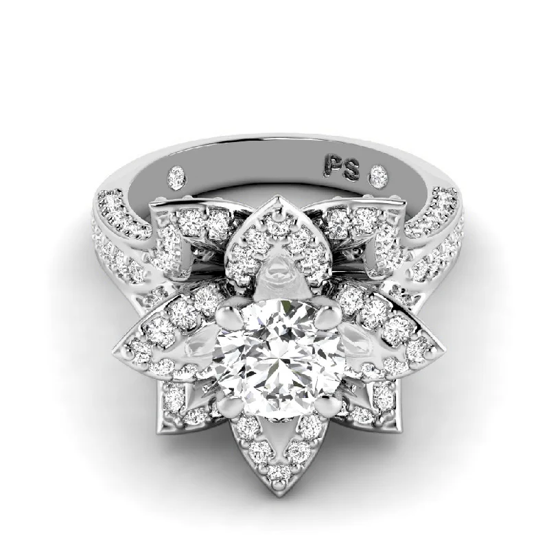 Estate Engagement Rings1.57-2.72 CT Round Cut Diamonds - Engagement Ring