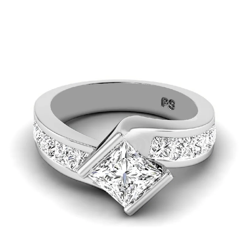 Marquise Cut Engagement Rings1.95-3.10 CT Princess Cut Diamonds - Engagement Ring