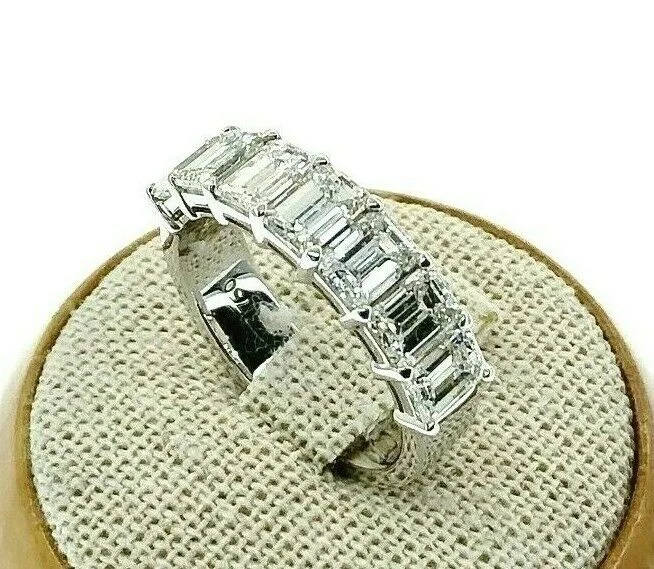 Affordable Engagement Rings2.80 Carats Emerald Cut Diamond Anniversary Wedding Band Ring Average .40 Carat