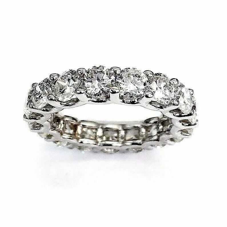 Lab Grown Diamond Engagement Rings5.50 Carats t.w. Diamond Eternity Ring 14 Karat Gold 0.33 Carat Each Diamond New