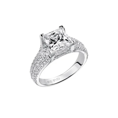 Two Tone Engagement RingsArtcarved Engagement Ring 31-V504HCW-E