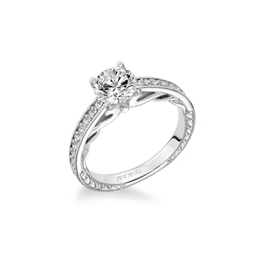 Hidden Halo Engagement RingsArtcarved Engagement Ring 31-V621ERW-E