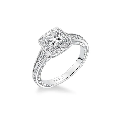 Triple Halo Engagement RingsArtcarved Engagement Ring 31-V630EUW-E