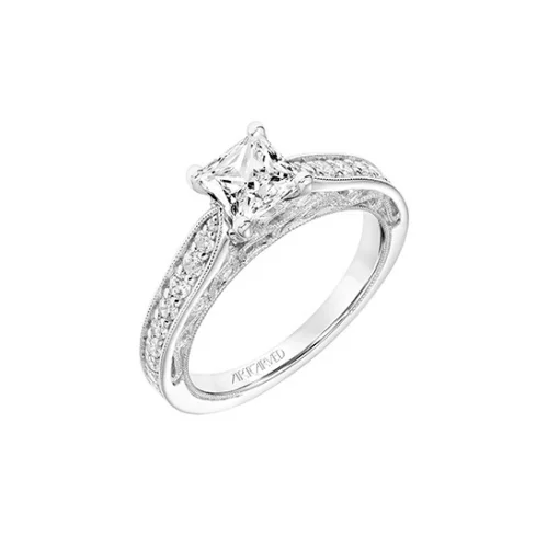 Stackable Engagement RingsArtcarved Vintage Engagement Ring 31-V760ECW-E