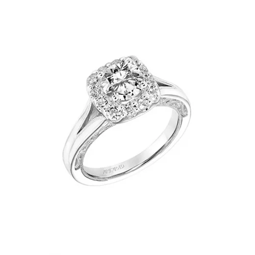 Affordable Engagement RingsArtcarved Vintage Engagement Ring 31-V766ERW-E