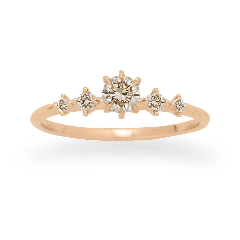 White Gold Engagement RingsFelicitas Ring, Champagne Diamond