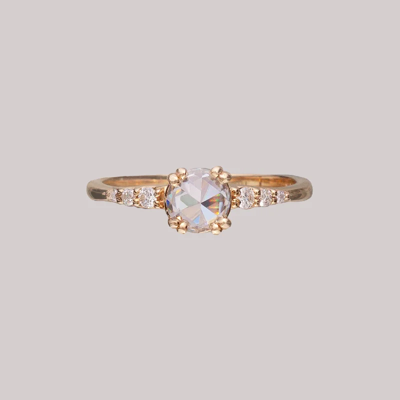 Cushion Cut Engagement RingsLight Rheia Rose Cut Diamond Ring