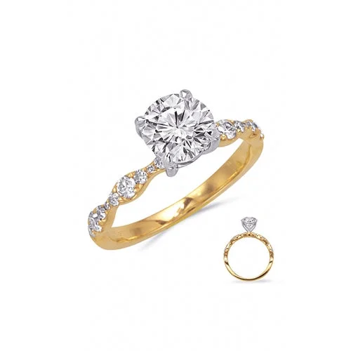 Contemporary Engagement RingsS. Kashi & Sons Fashion Engagement Ring EN8404-2YW