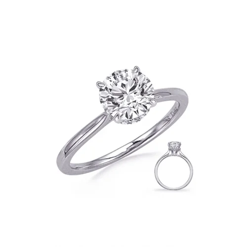 Engagement Rings for Sensitive SkinS Kashi & Sons Halo - Hidden Engagement Ring EN8344-1WG