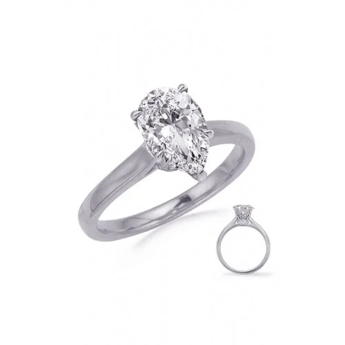 Two Tone Engagement RingsS Kashi & Sons Halo - Hidden Engagement Ring EN8361-12X7PSWG