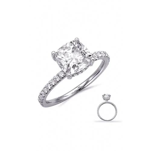 Palladium Engagement RingsS Kashi & Sons Halo - Hidden Engagement Ring EN8410-5.0CUWG