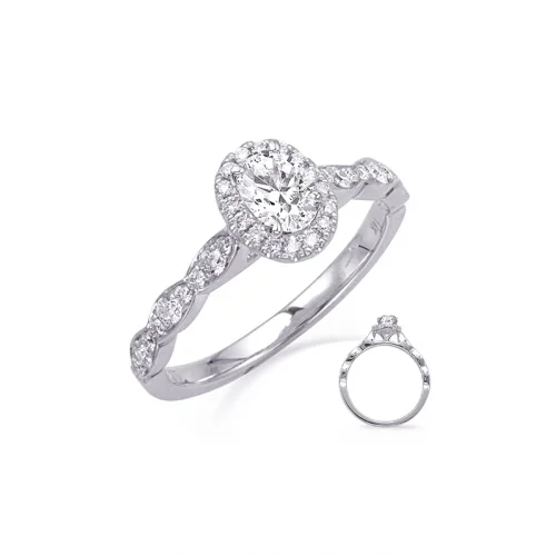 Luxury Engagement RingsS Kashi & Sons Halo - Oval Engagement Ring EN8331-6X4MWG