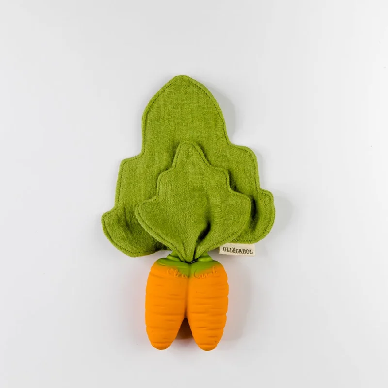 Dainty hoop earrings ideal for delicate ear accents -Cathy the Carrot Mini Doudou Teether