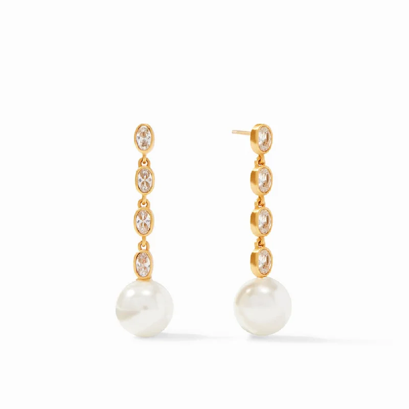 Hoop earrings perfect for casual ear accessorizing -Julie Vos Charlotte Pearl Statement Earring