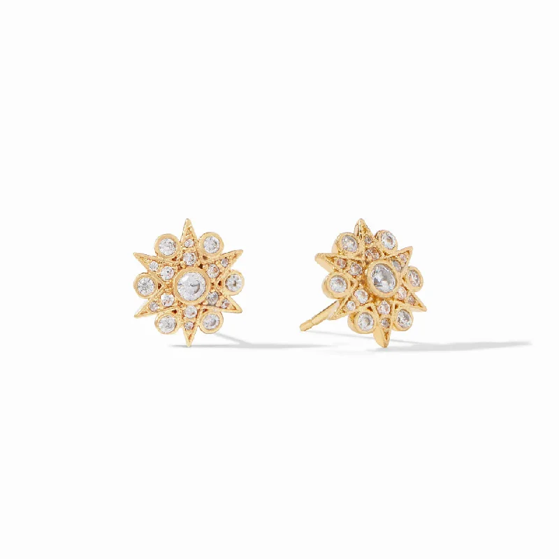 Budget hoop earrings under fifteen dollars for gifts -Julie Vos Celeste Demi Stud