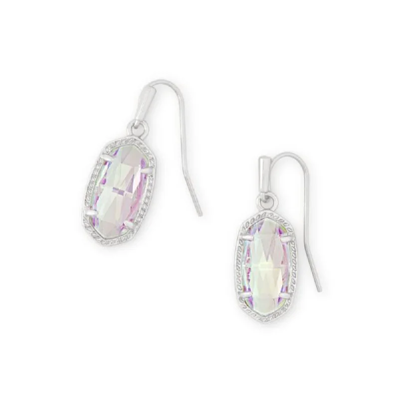 Hoop earrings featuring topaz for bright blue ear shine -Kendra Scott Lee Earring in Dichroic Glass