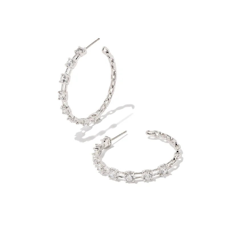 Secure hoop earrings with sturdy stone hoop clasps -Kendra Scott Lexi Hoop Earrings