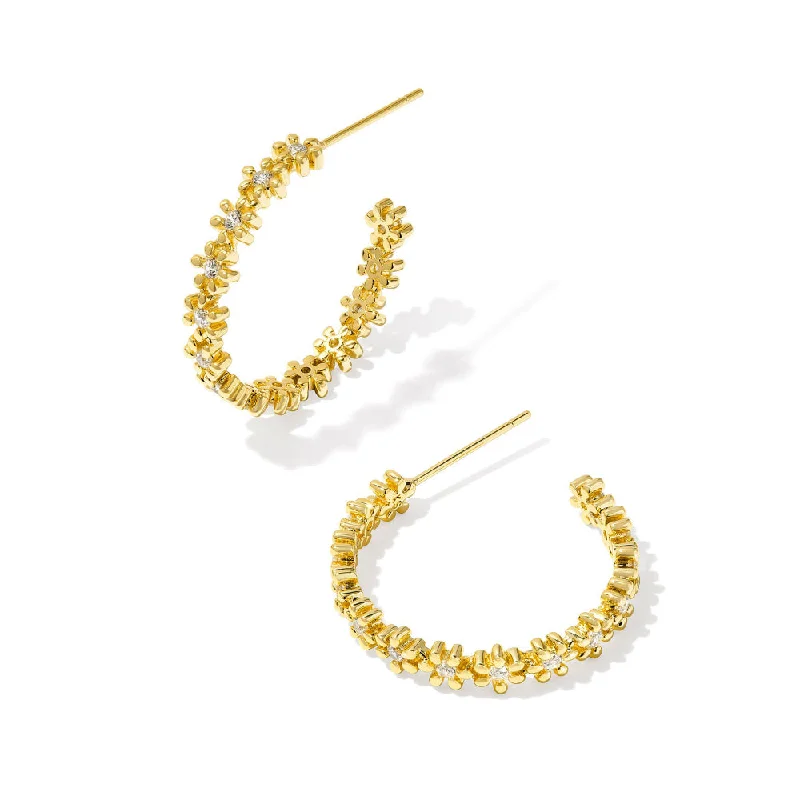 Hoop earrings featuring kyanite for rare blue ear shine -Kendra Scott Nydia Hoop Earrings