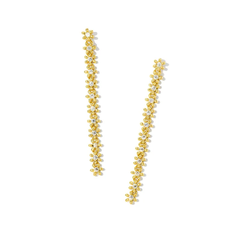 Hoop earrings perfect for casual ear accessorizing -Kendra Scott Nydia Linear Earrings