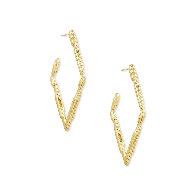 Trendy hoop earrings with modern stone hoop shapes -Kendra Scott Rylan Hoop Earrings