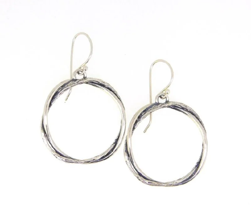 Budget hoop earrings under fifteen dollars for gifts -Round Open Earrings E9182