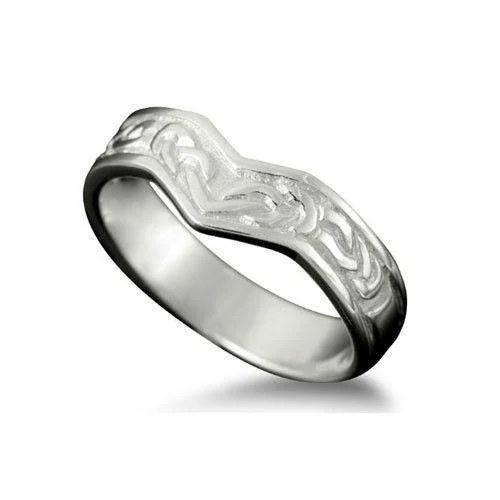 Drop rings with long gemstone finger elegance -Celtic Ring in Silver, Gold, Platinum - - R149