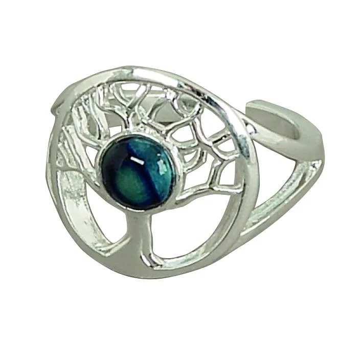 Matte rings with smooth finishes for subtle elegance -Heather Tree of Life Ring - HR10