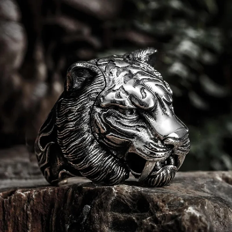 Rings featuring flexible bands for comfy finger fit -Roaring Tiger Sterling Silver Open Ring