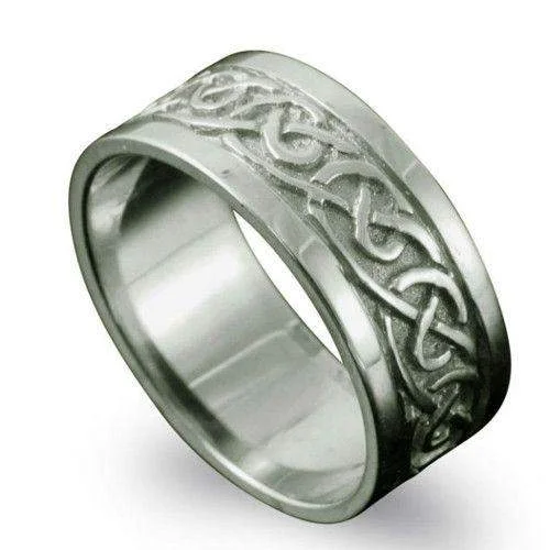 Trendy rings with modern designs for youthful flair -Noss Celtic Ring - R122 J-Q