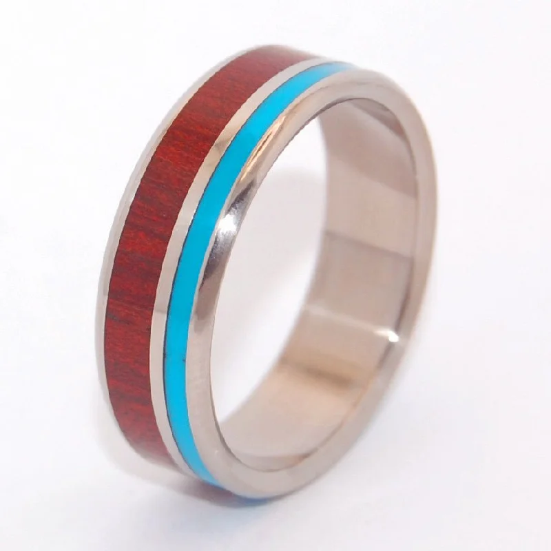 Rings made with eco-conscious stones for sustainability -Shore Up My Heart | Men's Titanium Wedding Ring