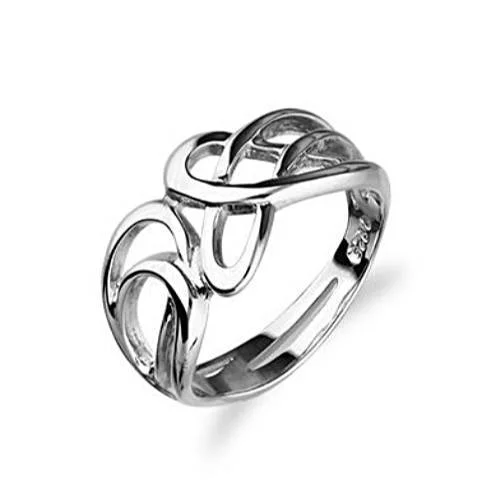 Rings featuring vivid stones for bold finger flair -Silver or Gold Celtic Ring - R102 - Size J-Q