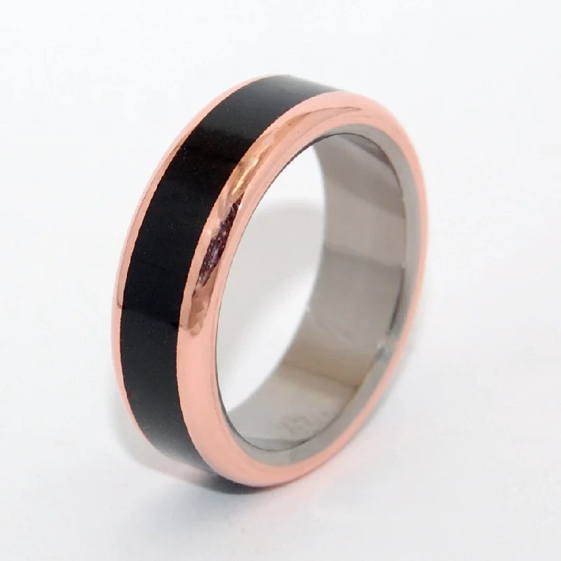 Rings featuring black onyx for dark finger elegance -In His Clearness | Men's Onyx & Titanium Wedding Ring