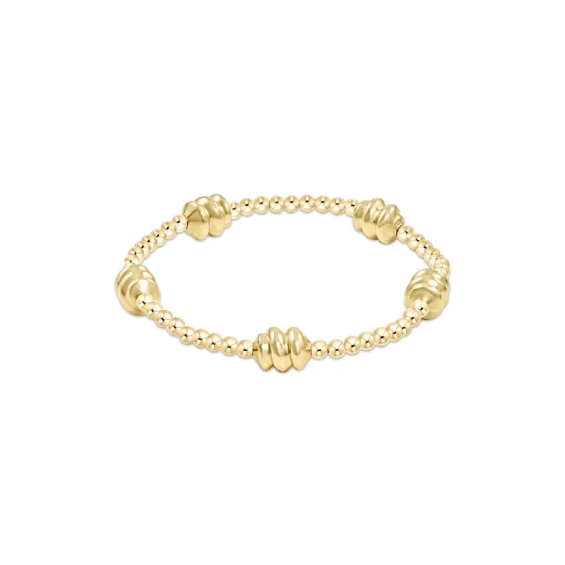 Personalized charm bangles for meaningful, custom jewelry that tells a story -Admire Gold Stackable Bracelet