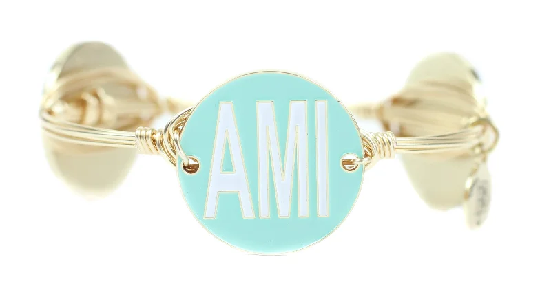 Sparkling tennis bracelets for women seeking a glamorous and chic look -Aviate xx B&B AMI Bangle Bracelet- Anna Maria Island