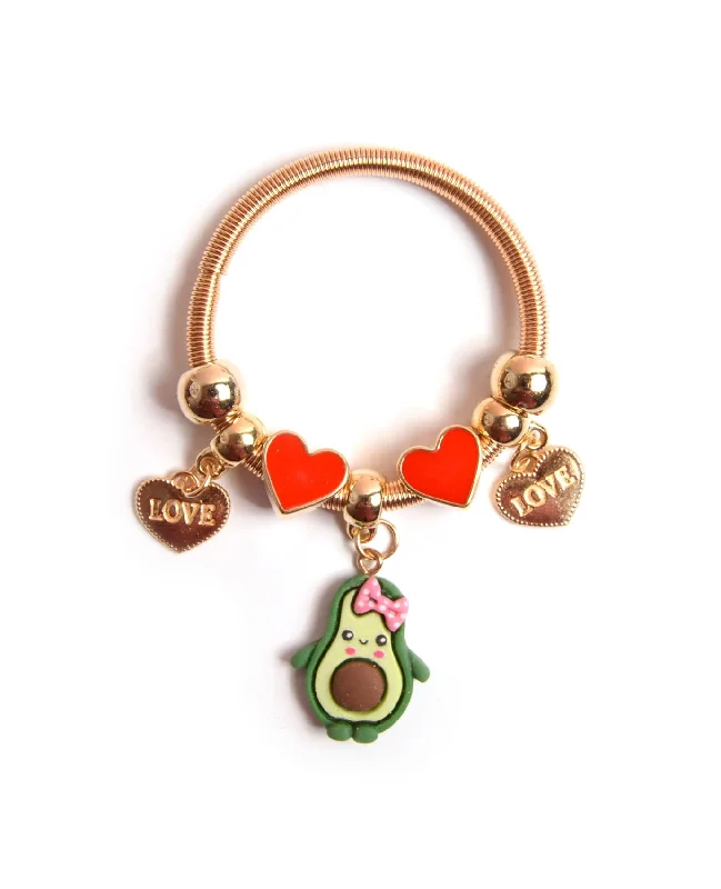 Gold-plated bracelets for women who love high-fashion accessories at an affordable price -Avocado Family Kids Bracelet