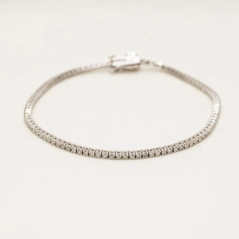 Adjustable bracelets for women with customizable fit for comfort and style -Dabakarov Diamond Tennis Bracelet in 14kt White Gold (1 3/8ct tw)