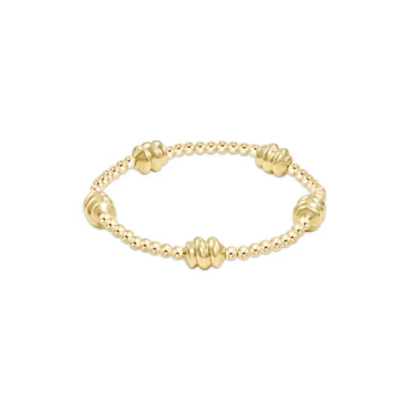 Multi-strand bracelets for women who enjoy layered, textured accessory designs -enewton 7.25" extends - Admire Gold 3mm Bead Bracelet - Gold