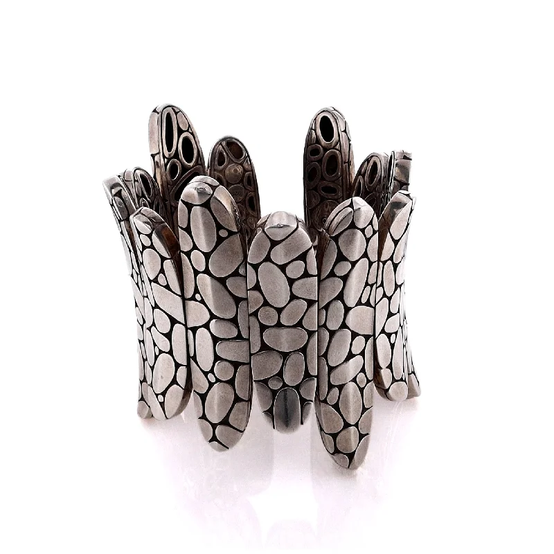 Elegant cuff bracelets with gemstones for a sophisticated, luxurious accessory option -Estate John Hardy Sterling Silver Kali Spike Cuff Bracelet