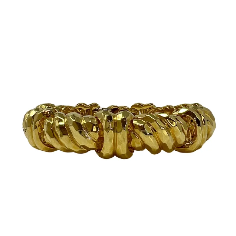 Wide bangles with intricate patterns for a bold, statement-making accessory -Henry Dunay High Polished Bracelet