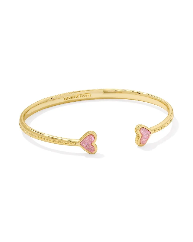 Charming beaded bracelets for women who appreciate casual, boho-style jewelry -Kendra Scott Framed Ari Heart Cuff Bracelet