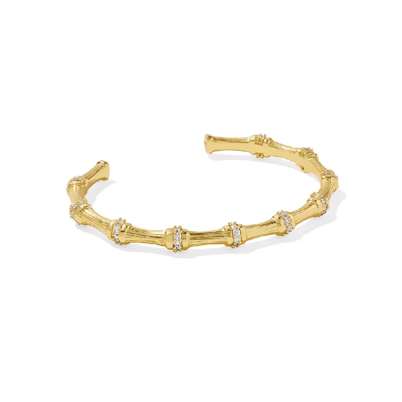 Modern geometric bangles with clean lines and unique shapes for contemporary style -Kendra Scott Maura Bamboo Cuff Bracelet