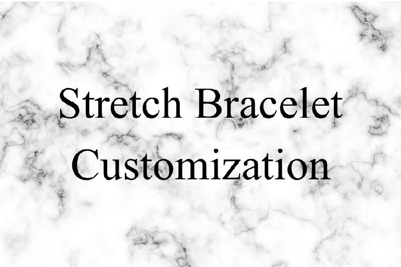 Wide bangles with intricate patterns for a bold, statement-making accessory -Stretch Bracelet Customization