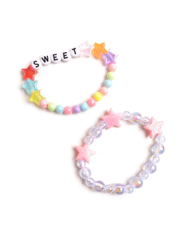 Dainty bracelets with tiny charms for a delicate, feminine accessory choice -"SWEET" Kids Bracelet Set