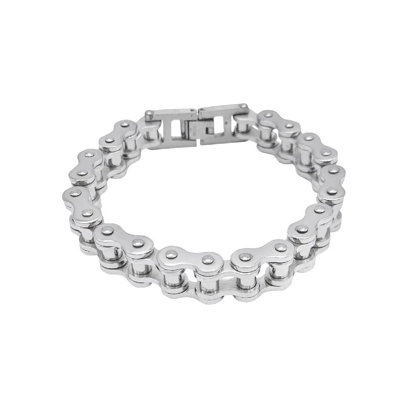 Luxury diamond bracelets for a sophisticated and sparkling statement piece -Tarnish Resistant Silver Plated Interlock Bracelet